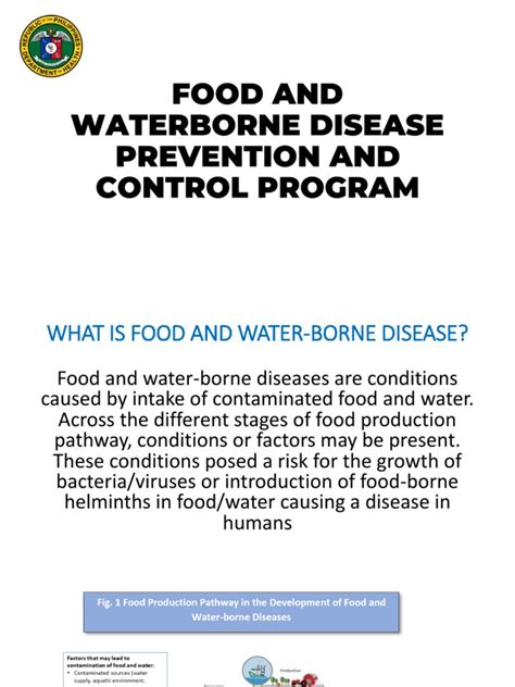 Food and Waterborne Disease Prevention and Control.